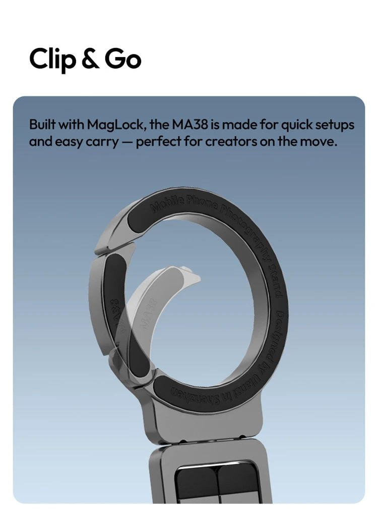 Magnetic Selfie Stick Tripod 5-in-1 for iPhone & Android Phones