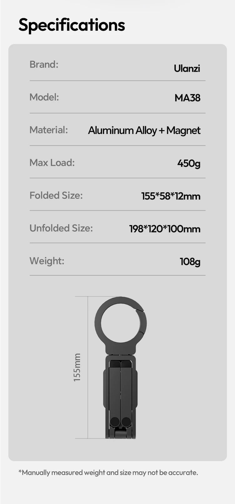 Magnetic Selfie Stick Tripod 5-in-1 for iPhone & Android Phones